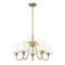 Z-Lite Gianna Chandelier, 5-Light, 26 In.W x 15.75 In.H, Modern Gold/White 7509-5-26MGLD - alternate 3